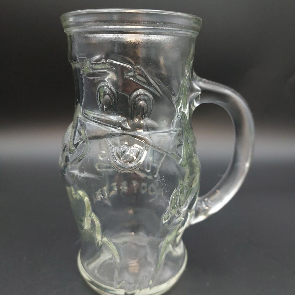 Vintage Frostie Root Beer Glass Mug 1970s Soda Pop Elf Mascot Character Cup 5.75